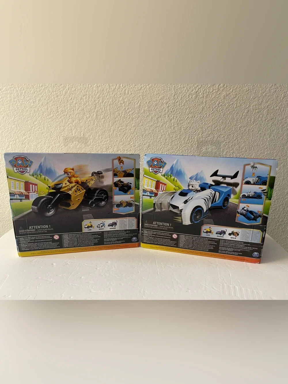 Brand New Paw Patrol Cat Pack Wild & Rory Figures and Vehicles